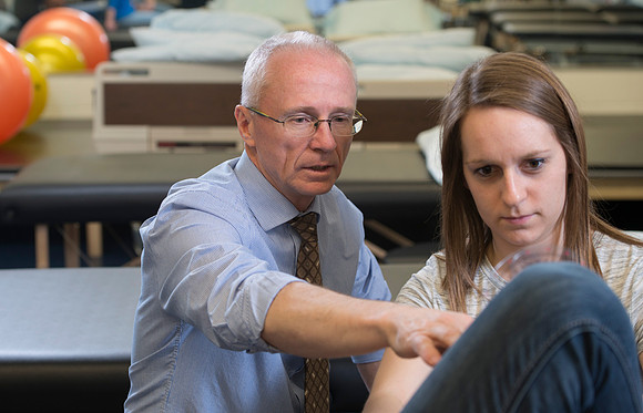 Lynn Perkes teaches Physical Therapy Lab.