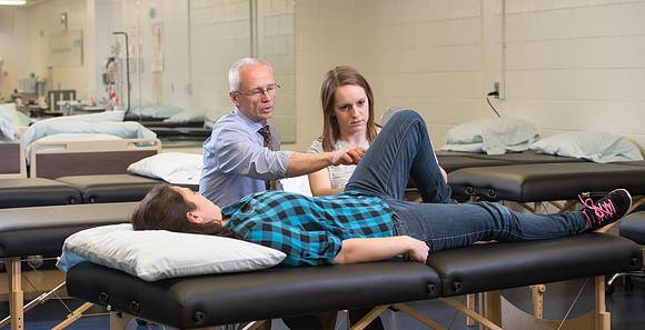 Lynn Perkes teaches Physical Therapy Lab.