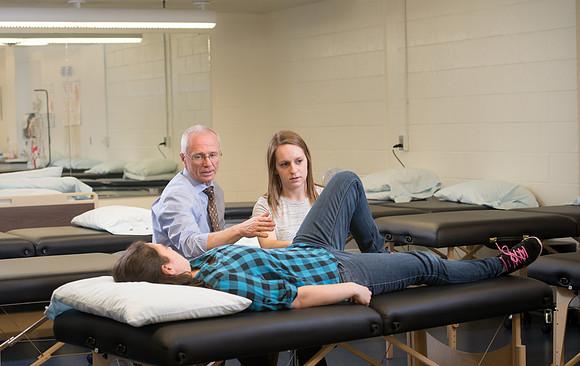Lynn Perkes teaches Physical Therapy Lab.