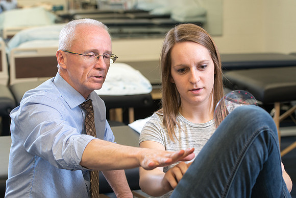 Lynn Perkes teaches Physical Therapy Lab.
