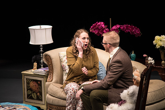 "In Gian Carlos Menotti's comic one-act The Telephone, a young suitor, Ben, comes to visit Lucy at her apartment and wants to ask her a question. Then the phone rings--and rings again--and again."
