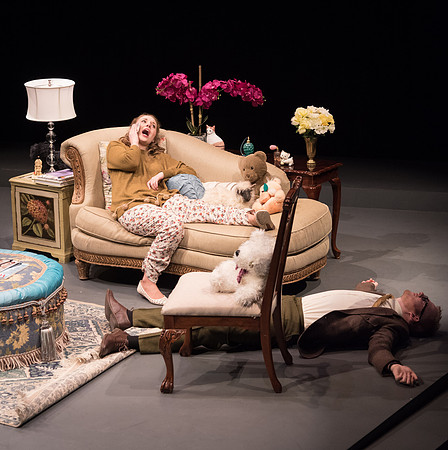 "In Gian Carlos Menotti's comic one-act The Telephone, a young suitor, Ben, comes to visit Lucy at her apartment and wants to ask her a question. Then the phone rings--and rings again--and again."