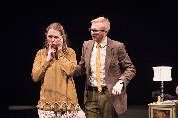 "In Gian Carlos Menotti's comic one-act The Telephone, a young suitor, Ben, comes to visit Lucy at her apartment and wants to ask her a question. Then the phone rings--and rings again--and again."