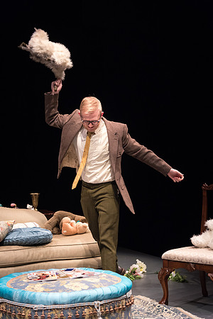 "In Gian Carlos Menotti's comic one-act The Telephone, a young suitor, Ben, comes to visit Lucy at her apartment and wants to ask her a question. Then the phone rings--and rings again--and again."