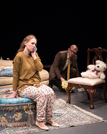 "In Gian Carlos Menotti's comic one-act The Telephone, a young suitor, Ben, comes to visit Lucy at her apartment and wants to ask her a question. Then the phone rings--and rings again--and again."