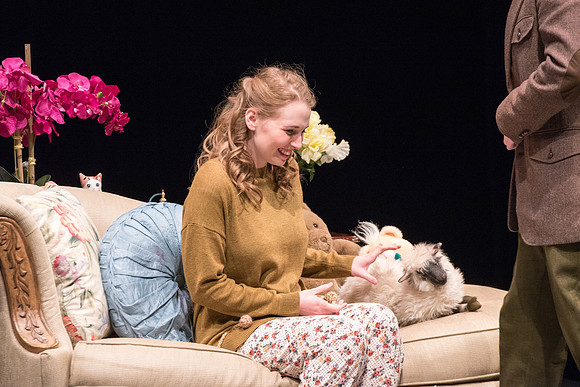 A man attempts to propose to his girlfriend, who is constantly glued to her phone, in this comical one-act opera at BYU-Idaho.