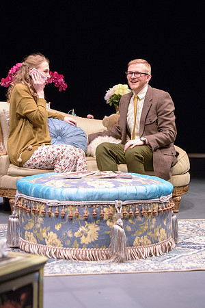 A man attempts to propose to his girlfriend, who is constantly glued to her phone, in this comical one-act opera at BYU-Idaho.