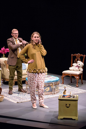 A man attempts to propose to his girlfriend, who is constantly glued to her phone, in this comical one-act opera at BYU-Idaho.