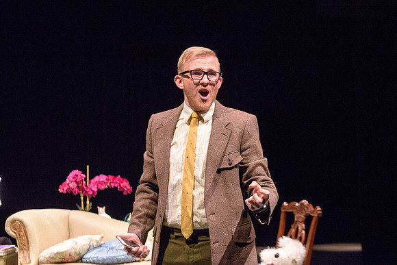 A man attempts to propose to his girlfriend, who is constantly glued to her phone, in this comical one-act opera at BYU-Idaho.