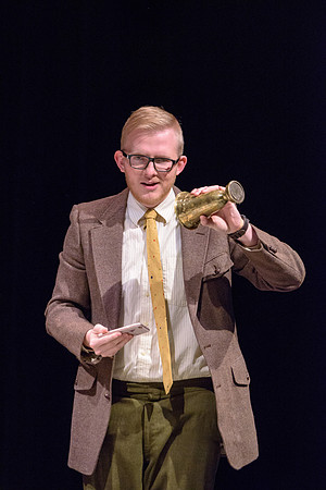 A man attempts to propose to his girlfriend, who is constantly glued to her phone, in this comical one-act opera at BYU-Idaho.