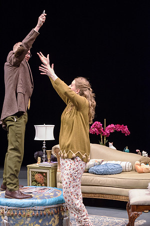 A man attempts to propose to his girlfriend, who is constantly glued to her phone, in this comical one-act opera at BYU-Idaho.