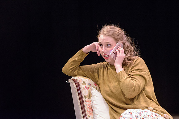 A man attempts to propose to his girlfriend, who is constantly glued to her phone, in this comical one-act opera at BYU-Idaho.