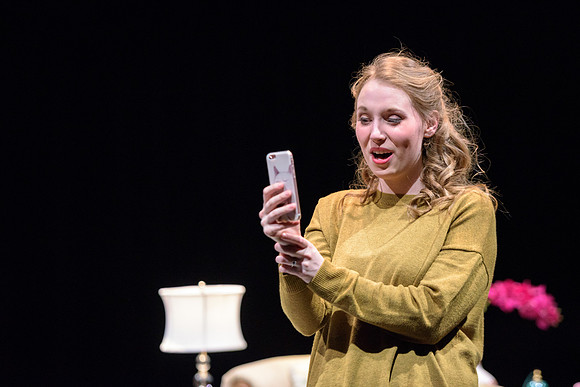 A man attempts to propose to his girlfriend, who is constantly glued to her phone, in this comical one-act opera at BYU-Idaho.