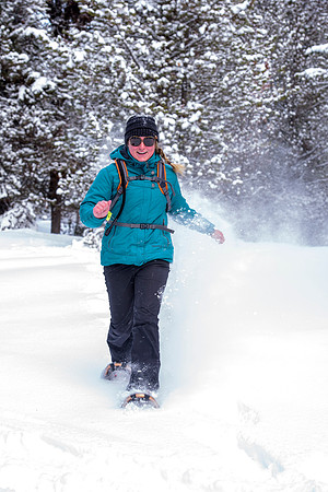 Students go snowshoeing at Harriman Park, located in Island Park, Idaho