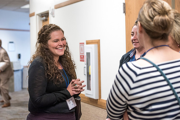 Faculty members come together in preparation of the new school year.