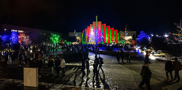 Christmas Tree lighting and festivities at BYU-Idaho.