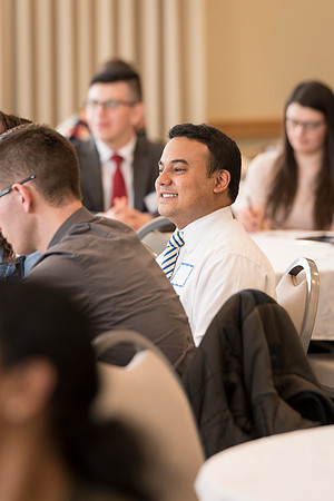 Pathway student employees meet together to discuss the Pathway program.