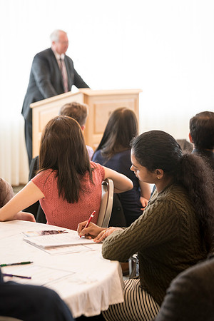 Pathway student employees meet together to discuss the Pathway program.