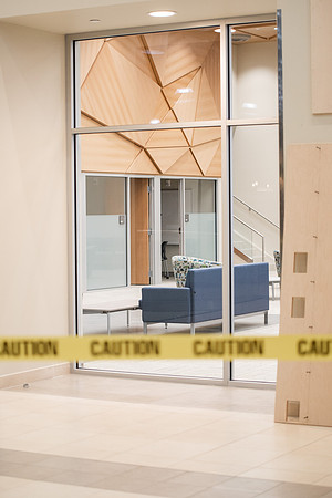 Construction in the Manwaring Center.