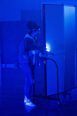 BYUI students play laser tag in the Manwaring Center.