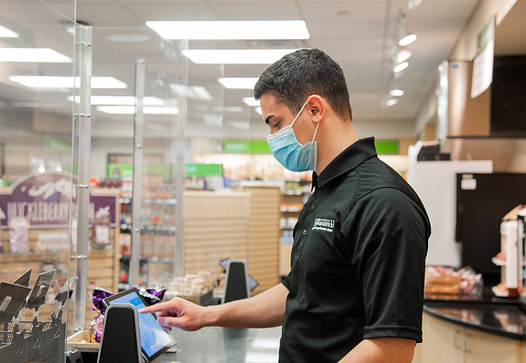 University Food Services Employee in the MC Market.