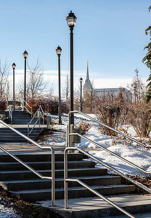 The Rexburg Temple is visible from around campus and stands as a light on the hill.