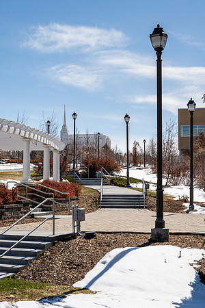 The Rexburg Temple is visible from around campus and stands as a light on the hill.
