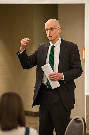 President and Sister Eyring answer questions at an Interdisciplinary Studies Conference.