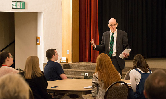 President and Sister Eyring answer questions at an Interdisciplinary Studies Conference.