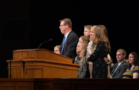 President and Sister Gilbert give their farewell devotional address at BYU-Idaho.