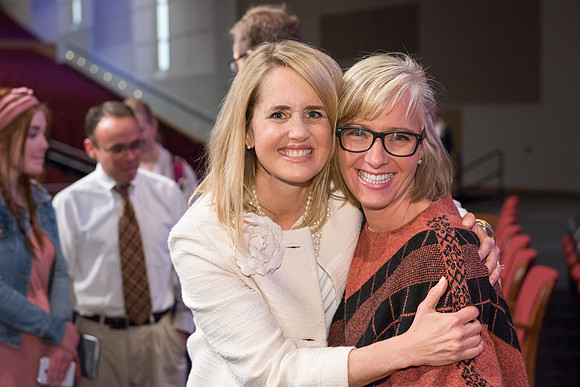 President and Sister Gilbert give their farewell devotional address at BYU-Idaho.