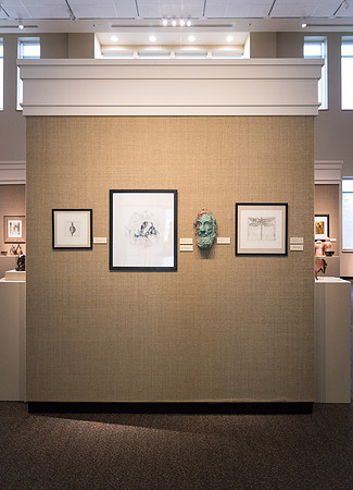 Student artwork displayed in the Spori Art Gallery.