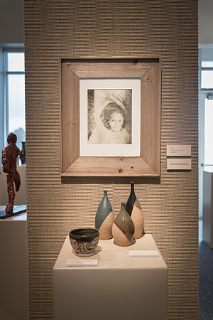Student artwork displayed in the Spori Art Gallery.