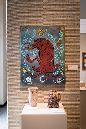 Student artwork displayed in the Spori Art Gallery.