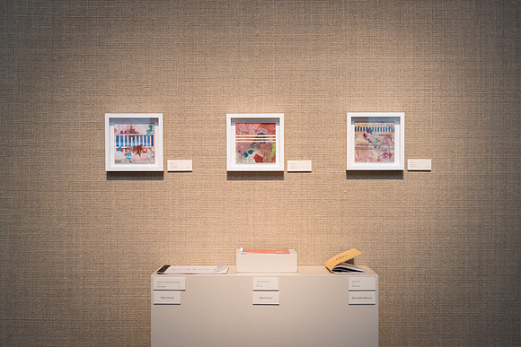 Student artwork displayed in the Spori Art Gallery.