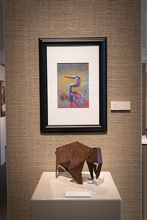 Student artwork displayed in the Spori Art Gallery.