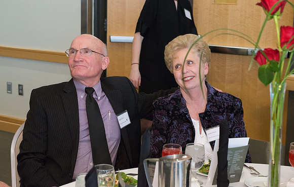Brent & Marybeth Jones are recognized for their contribution to the Arts at the annual Snow Society Banquet at BYU-Idaho.