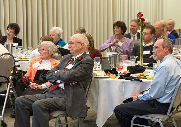 Brent & Marybeth Jones are recognized for their contribution to the Arts at the annual Snow Society Banquet at BYU-Idaho.