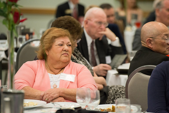 Brent & Marybeth Jones are recognized for their contribution to the Arts at the annual Snow Society Banquet at BYU-Idaho.
