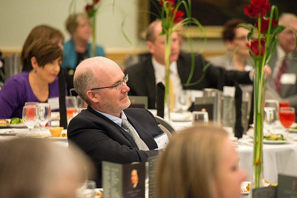 Brent & Marybeth Jones are recognized for their contribution to the Arts at the annual Snow Society Banquet at BYU-Idaho.