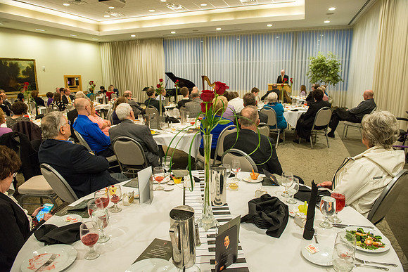 Brent & Marybeth Jones are recognized for their contribution to the Arts at the annual Snow Society Banquet at BYU-Idaho.