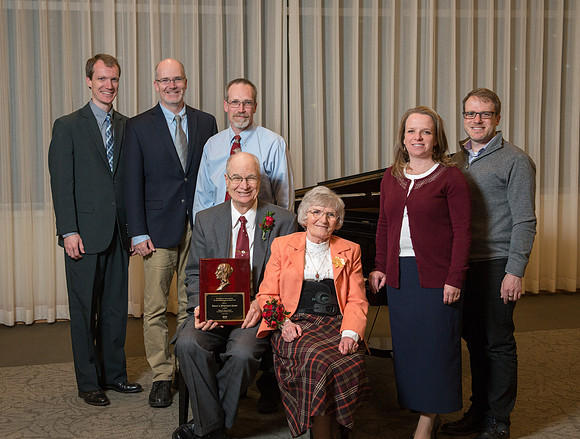 Brent & Marybeth Jones are recognized for their contribution to the Arts at the annual Snow Society Banquet at BYU-Idaho.