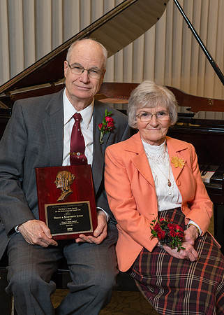 Brent & Marybeth Jones are recognized for their contribution to the Arts at the annual Snow Society Banquet at BYU-Idaho.