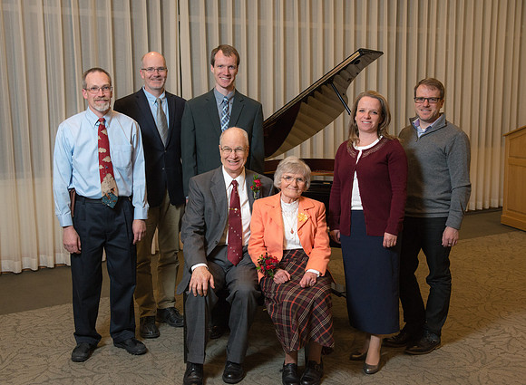 Brent & Marybeth Jones are recognized for their contribution to the Arts at the annual Snow Society Banquet at BYU-Idaho.