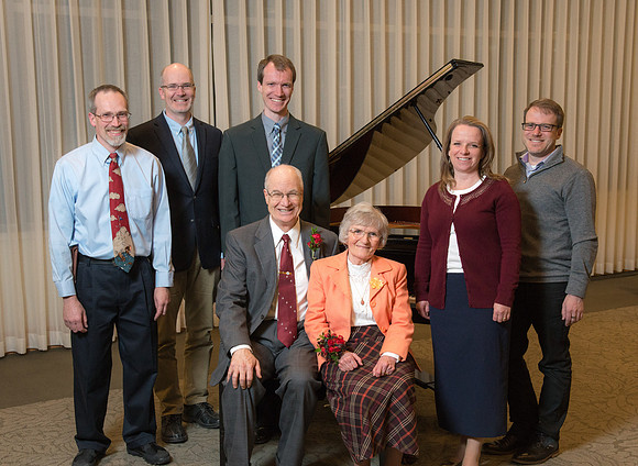 Brent & Marybeth Jones are recognized for their contribution to the Arts at the annual Snow Society Banquet at BYU-Idaho.