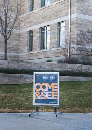 Marketing Signs on campus.