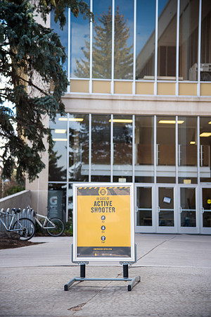 Marketing Signs on campus.
