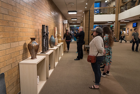 Clarissa Thorne presents her ceramics project in the Snow Building
