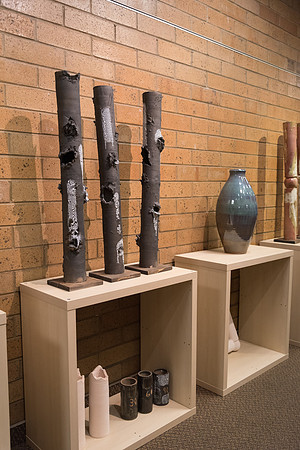 Clarissa Thorne presents her ceramics project in the Snow Building