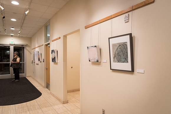 Erica Quartiermeister presents her prints in the Spori